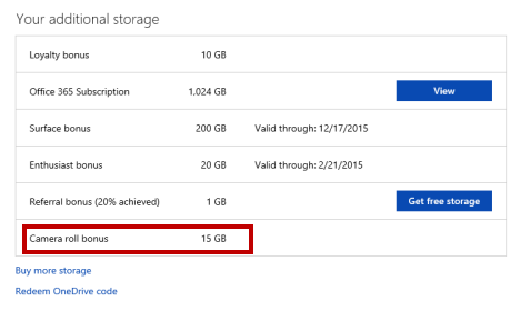 OneDrive, get, bonus, storage, space, free