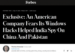 恶意满满！美媒：印度曾利用美公司黑客技术监