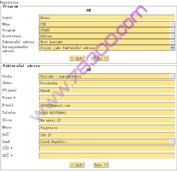 pipni.cz捷克免费VPS申请教程