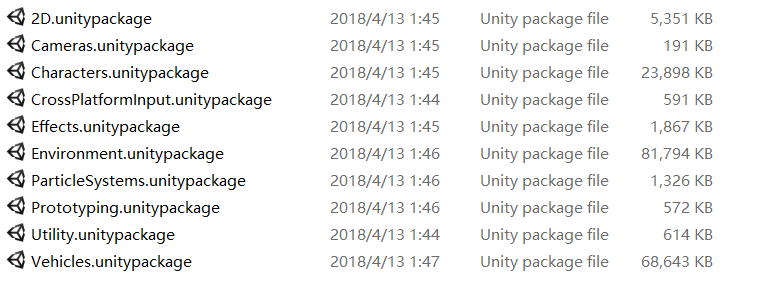 如何下载 Unity2018.2 后的标准资源包（Standard Assests） 