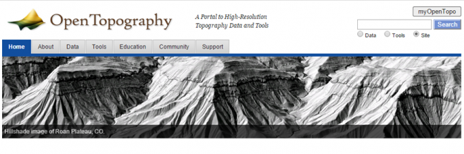 Open Topography LiDAR GIS Data